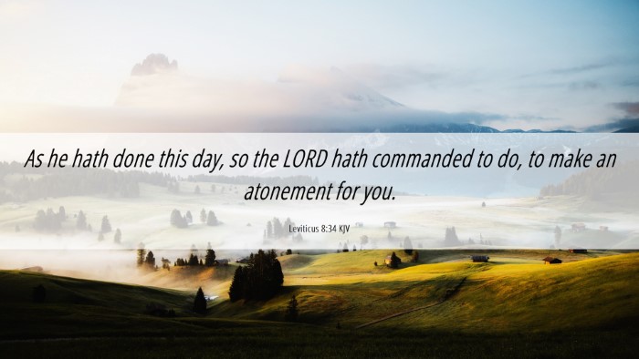 Picture 06 - Leviticus 8:34 KJV Desktop Wallpaper - As he hath done this day, so the LORD hath - Desktop Bible Verse Wallpaper