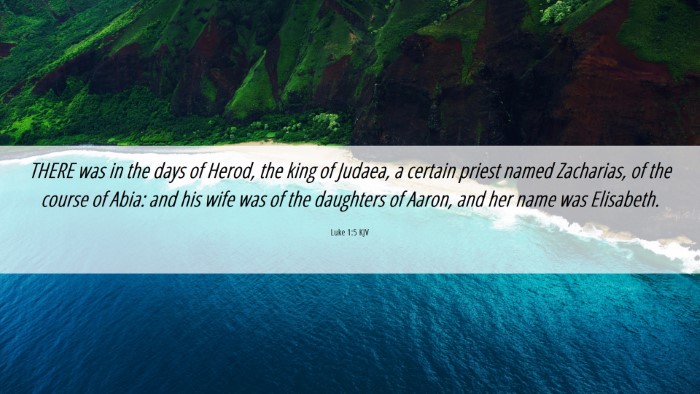 Picture 06 - Luke 1:5 KJV Desktop Wallpaper - THERE was in the days of Herod, the king of - Desktop Bible Verse Wallpaper
