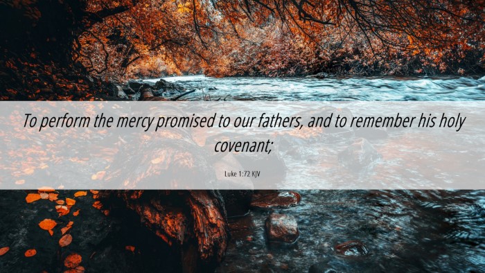 Picture 06 - Luke 1:72 KJV Desktop Wallpaper - To perform the mercy promised to our fathers, and - Desktop Bible Verse Wallpaper