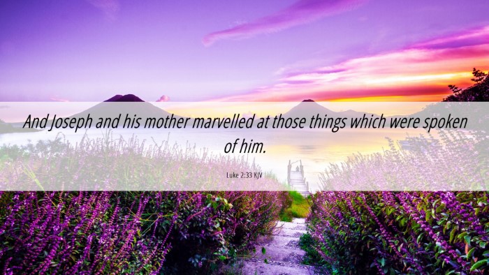 Picture 06 - Luke 2:33 KJV Desktop Wallpaper - And Joseph and his mother marvelled at those - Desktop Bible Verse Wallpaper