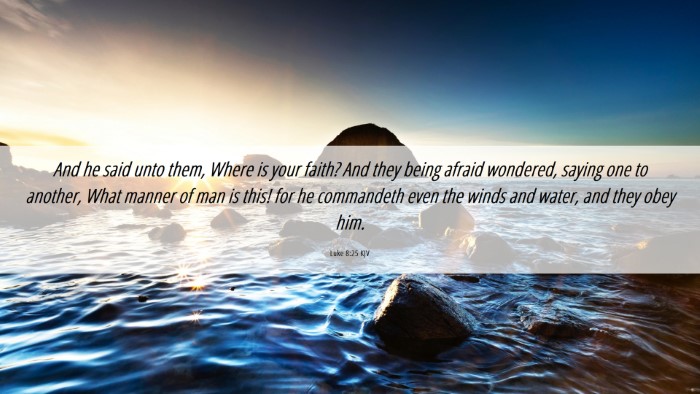 Picture 06 - Luke 8:25 KJV Desktop Wallpaper - And he said unto them, Where is your faith? And - Desktop Bible Verse Wallpaper