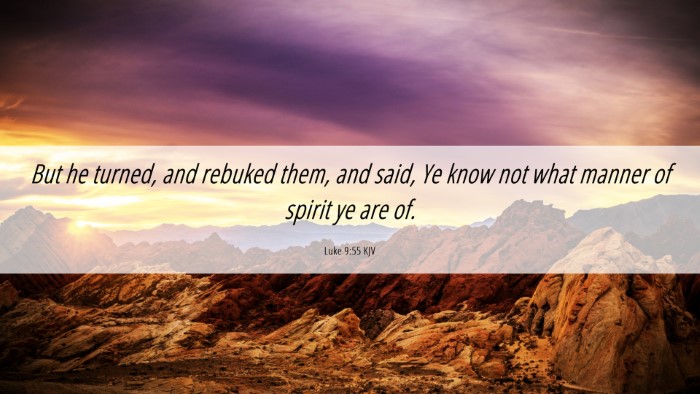 Picture 06 - Luke 9:55 KJV Desktop Wallpaper - But he turned, and rebuked them, and said, Ye - Desktop Bible Verse Wallpaper