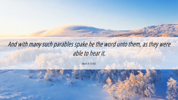 Picture 06 - Mark 4:33 KJV Desktop Wallpaper - And with many such parables spake he the word - Desktop Bible Verse Wallpaper