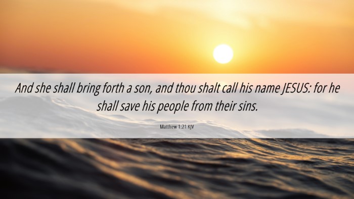 Picture 06 - Matthew 1:21 KJV Desktop Wallpaper - And she shall bring forth a son, and thou shalt - Desktop Bible Verse Wallpaper