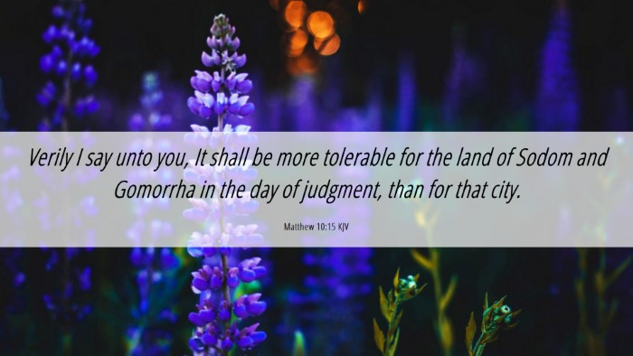 Picture 06 - Matthew 10:15 KJV Desktop Wallpaper - Verily I say unto you, It shall be more tolerable - Desktop Bible Verse Wallpaper