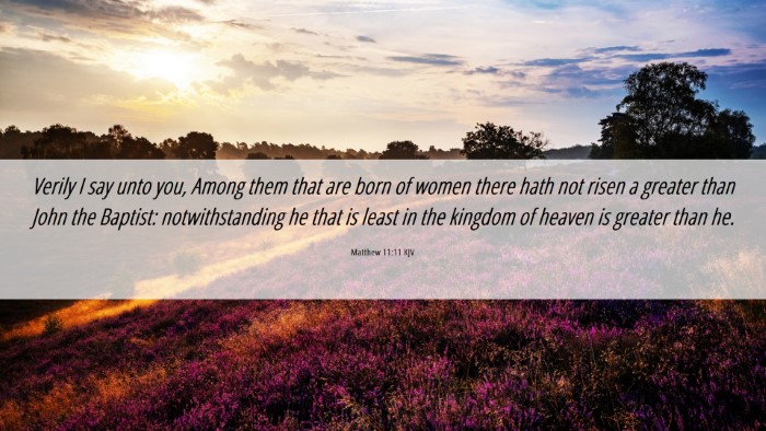 Picture 06 - Matthew 11:11 KJV Desktop Wallpaper - Verily I say unto you, Among them that are born - Desktop Bible Verse Wallpaper