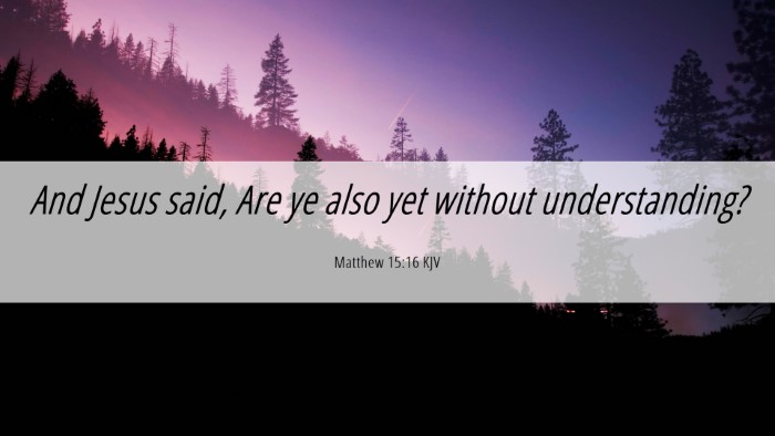 Picture 06 - Matthew 15:16 KJV Desktop Wallpaper - And Jesus said, Are ye also yet without - Desktop Bible Verse Wallpaper