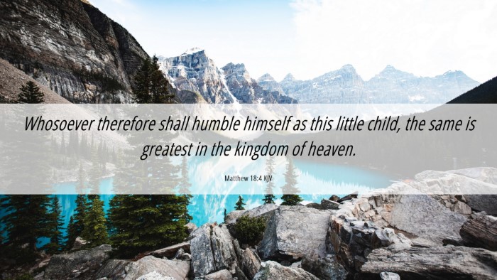 Picture 06 - Matthew 18:4 KJV Desktop Wallpaper - Whosoever therefore shall humble himself as this - Desktop Bible Verse Wallpaper