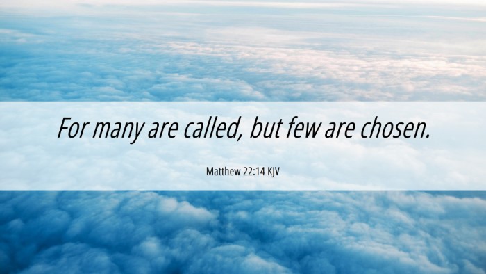 Picture 06 - Matthew 22:14 KJV Desktop Wallpaper - For many are called, but few are - Desktop Bible Verse Wallpaper