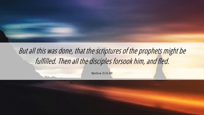 Picture 06 - Matthew 26:56 KJV Desktop Wallpaper - But all this was done, that the scriptures of the - Desktop Bible Verse Wallpaper