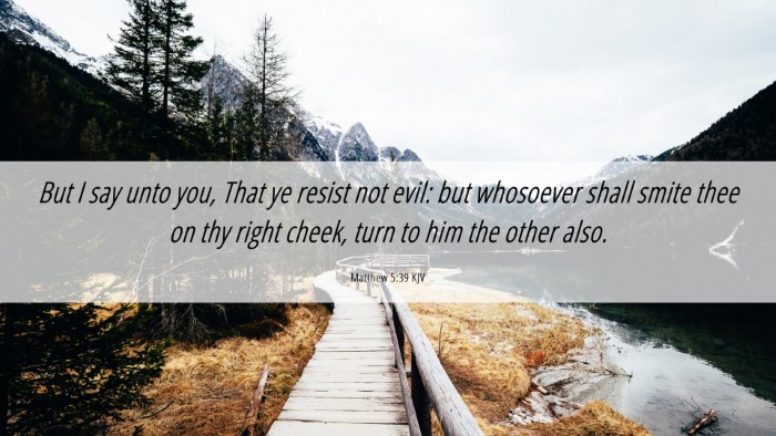 Picture 06 - Matthew 5:39 KJV Desktop Wallpaper - But I say unto you, That ye resist not evil: but - Desktop Bible Verse Wallpaper