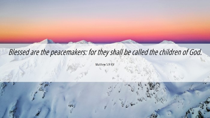 Picture 06 - Matthew 5:9 KJV Desktop Wallpaper - Blessed are the peacemakers: for they shall be - Desktop Bible Verse Wallpaper