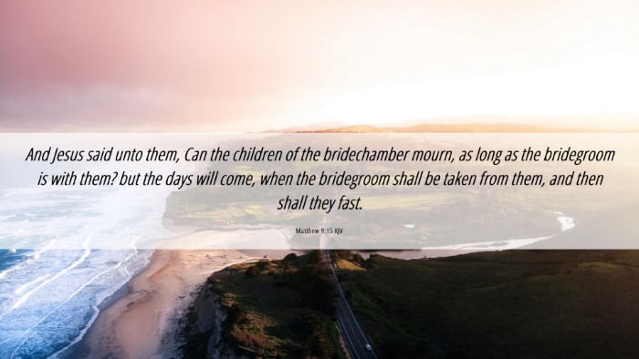 Picture 06 - Matthew 9:15 KJV Desktop Wallpaper - And Jesus said unto them, Can the children of the - Desktop Bible Verse Wallpaper