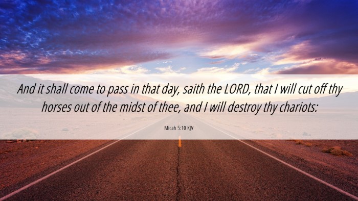 Picture 06 - Micah 5:10 KJV Desktop Wallpaper - And it shall come to pass in that day, saith the - Desktop Bible Verse Wallpaper