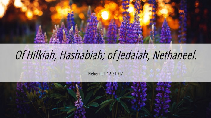 Picture 06 - Nehemiah 12:21 KJV Desktop Wallpaper - Of Hilkiah, Hashabiah; of Jedaiah, - Desktop Bible Verse Wallpaper