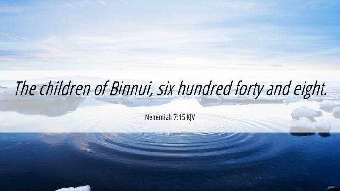 Picture 06 - Nehemiah 7:15 KJV Desktop Wallpaper - The children of Binnui, six hundred forty and - Desktop Bible Verse Wallpaper