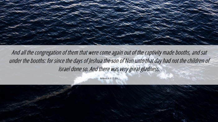 Picture 06 - Nehemiah 8:17 KJV Desktop Wallpaper - And all the congregation of them that were come - Desktop Bible Verse Wallpaper