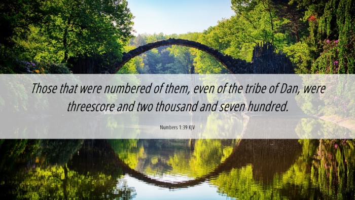 Picture 06 - Numbers 1:39 KJV Desktop Wallpaper - Those that were numbered of them, even of the - Desktop Bible Verse Wallpaper