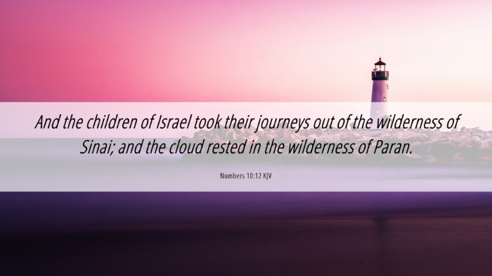 Picture 06 - Numbers 10:12 KJV Desktop Wallpaper - And the children of Israel took their journeys - Desktop Bible Verse Wallpaper