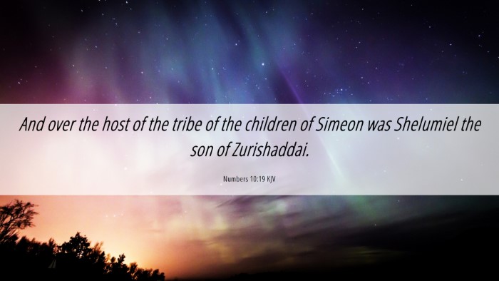 Picture 06 - Numbers 10:19 KJV Desktop Wallpaper - And over the host of the tribe of the children of - Desktop Bible Verse Wallpaper