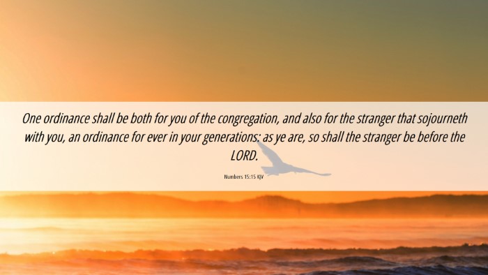 Picture 06 - Numbers 15:15 KJV Desktop Wallpaper - One ordinance shall be both for you of the - Desktop Bible Verse Wallpaper