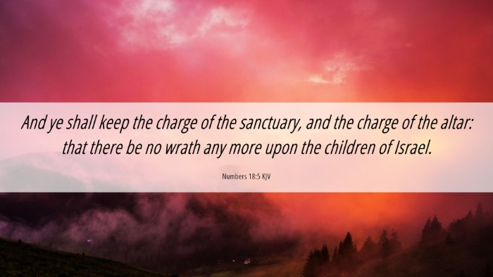 Picture 06 - Numbers 18:5 KJV Desktop Wallpaper - And ye shall keep the charge of the sanctuary, - Desktop Bible Verse Wallpaper