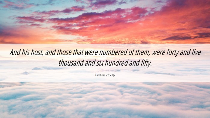 Picture 06 - Numbers 2:15 KJV Desktop Wallpaper - And his host, and those that were numbered of - Desktop Bible Verse Wallpaper
