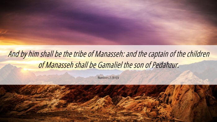 Picture 06 - Numbers 2:20 KJV Desktop Wallpaper - And by him shall be the tribe of Manasseh: and - Desktop Bible Verse Wallpaper