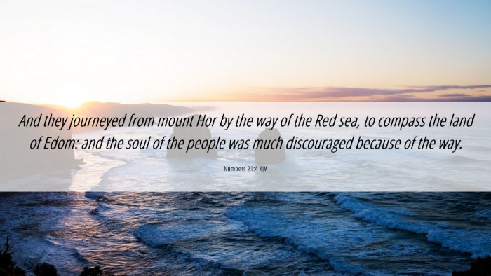 Picture 06 - Numbers 21:4 KJV Desktop Wallpaper - And they journeyed from mount Hor by the way of - Desktop Bible Verse Wallpaper