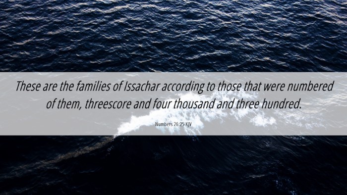 Picture 06 - Numbers 26:25 KJV Desktop Wallpaper - These are the families of Issachar according to - Desktop Bible Verse Wallpaper