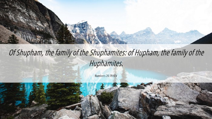 Picture 06 - Numbers 26:39 KJV Desktop Wallpaper - Of Shupham, the family of the Shuphamites: of - Desktop Bible Verse Wallpaper