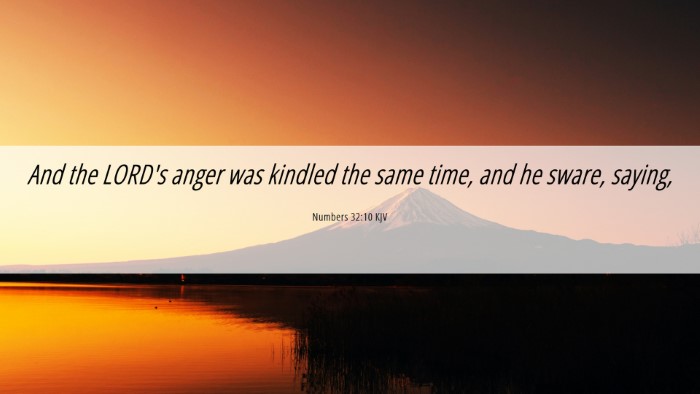 Picture 06 - Numbers 32:10 KJV Desktop Wallpaper - And the LORD's anger was kindled the same time, - Desktop Bible Verse Wallpaper