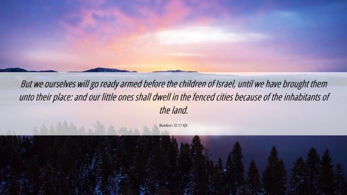 Picture 06 - Numbers 32:17 KJV Desktop Wallpaper - But we ourselves will go ready armed before the - Desktop Bible Verse Wallpaper