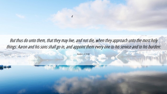 Picture 06 - Numbers 4:19 KJV Desktop Wallpaper - But thus do unto them, that they may live, and - Desktop Bible Verse Wallpaper