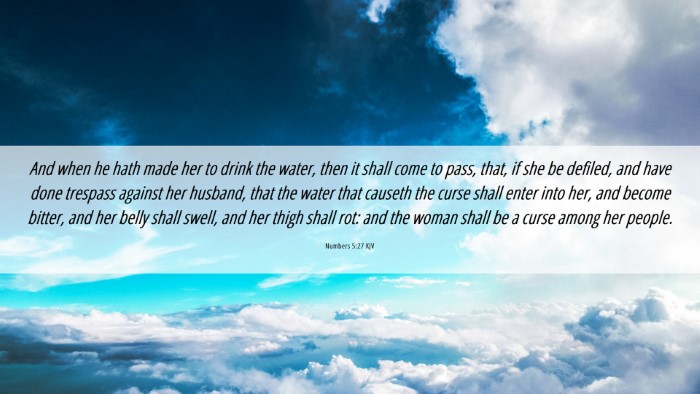 Picture 06 - Numbers 5:27 KJV Desktop Wallpaper - And when he hath made her to drink the water, - Desktop Bible Verse Wallpaper