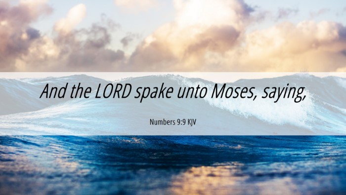 Picture 06 - Numbers 9:9 KJV Desktop Wallpaper - And the LORD spake unto Moses, - Desktop Bible Verse Wallpaper