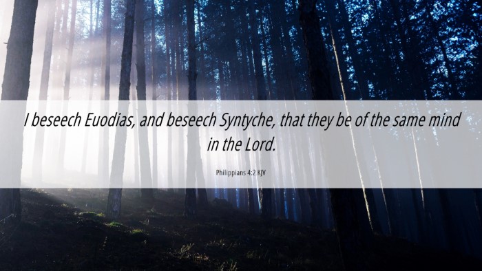 Picture 06 - Philippians 4:2 KJV Desktop Wallpaper - I beseech Euodias, and beseech Syntyche, that - Desktop Bible Verse Wallpaper