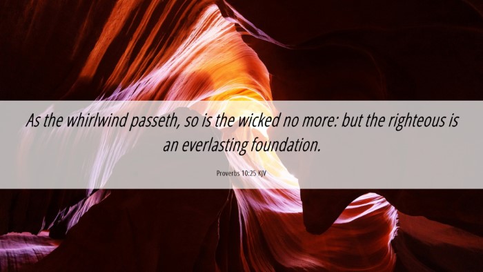 Picture 06 - Proverbs 10:25 KJV Desktop Wallpaper - As the whirlwind passeth, so is the wicked no - Desktop Bible Verse Wallpaper