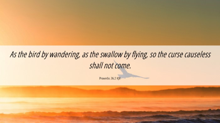 Picture 06 - Proverbs 26:2 KJV Desktop Wallpaper - As the bird by wandering, as the swallow by - Desktop Bible Verse Wallpaper