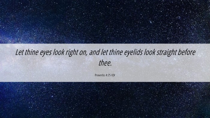 Picture 06 - Proverbs 4:25 KJV Desktop Wallpaper - Let thine eyes look right on, and let thine - Desktop Bible Verse Wallpaper