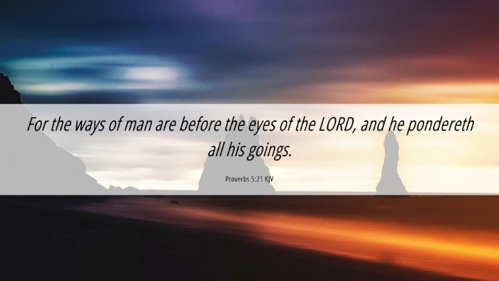 Picture 06 - Proverbs 5:21 KJV Desktop Wallpaper - For the ways of man are before the eyes of the - Desktop Bible Verse Wallpaper