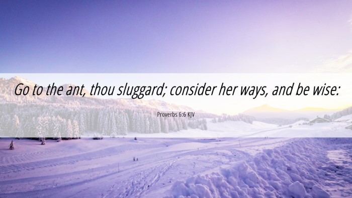 Picture 06 - Proverbs 6:6 KJV Desktop Wallpaper - Go to the ant, thou sluggard; consider her ways, - Desktop Bible Verse Wallpaper