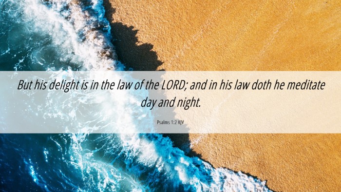 Picture 06 - Psalms 1:2 KJV Desktop Wallpaper - But his delight is in the law of the LORD; and in - Desktop Bible Verse Wallpaper