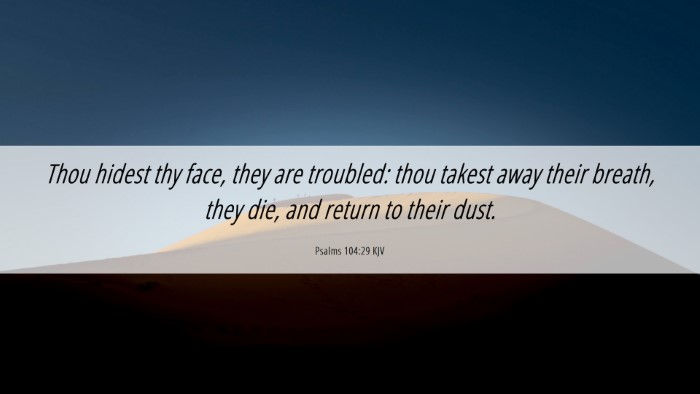 Picture 06 - Psalms 104:29 KJV Desktop Wallpaper - Thou hidest thy face, they are troubled: thou - Desktop Bible Verse Wallpaper