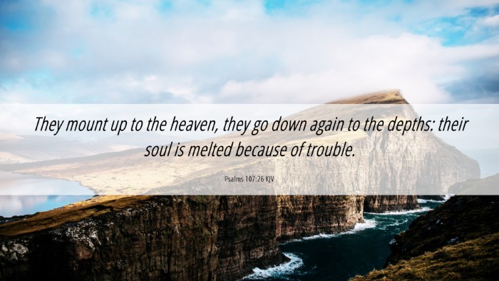 Picture 06 - Psalms 107:26 KJV Desktop Wallpaper - They mount up to the heaven, they go down again - Desktop Bible Verse Wallpaper