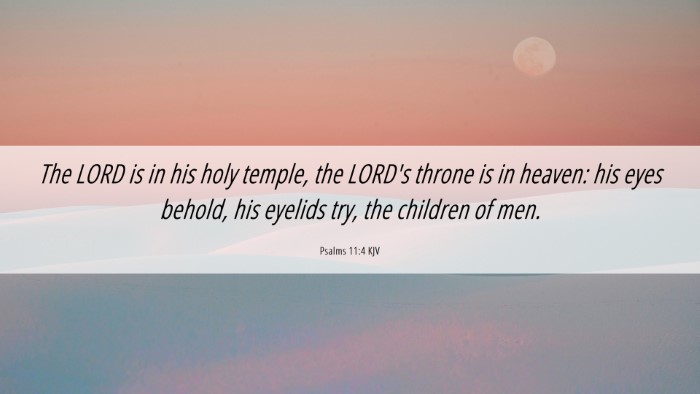 Picture 06 - Psalms 11:4 KJV Desktop Wallpaper - The LORD is in his holy temple, the LORD's throne - Desktop Bible Verse Wallpaper