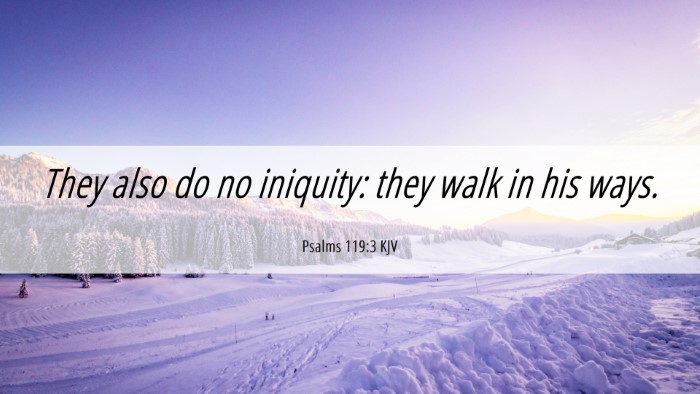 Picture 06 - Psalms 119:3 KJV Desktop Wallpaper - They also do no iniquity: they walk in his - Desktop Bible Verse Wallpaper