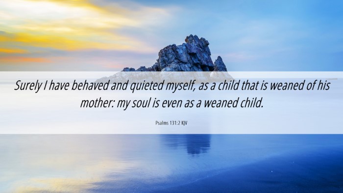 Picture 06 - Psalms 131:2 KJV Desktop Wallpaper - Surely I have behaved and quieted myself, as a - Desktop Bible Verse Wallpaper