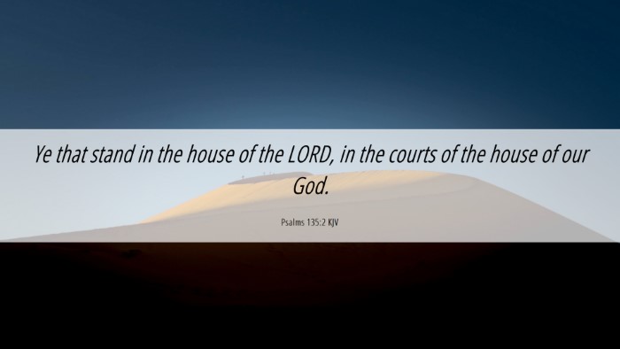 Picture 06 - Psalms 135:2 KJV Desktop Wallpaper - Ye that stand in the house of the LORD, in the - Desktop Bible Verse Wallpaper