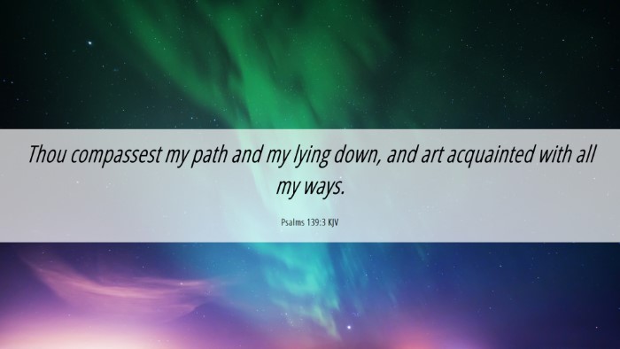 Picture 06 - Psalms 139:3 KJV Desktop Wallpaper - Thou compassest my path and my lying down, and - Desktop Bible Verse Wallpaper